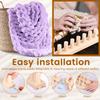 Chunky Blanket Loom Wood Knitting Frame DIY Throw Blanket Adjustable Hand Knitting Yarn Chunky Beginner Friendly Yarn Craft Gift