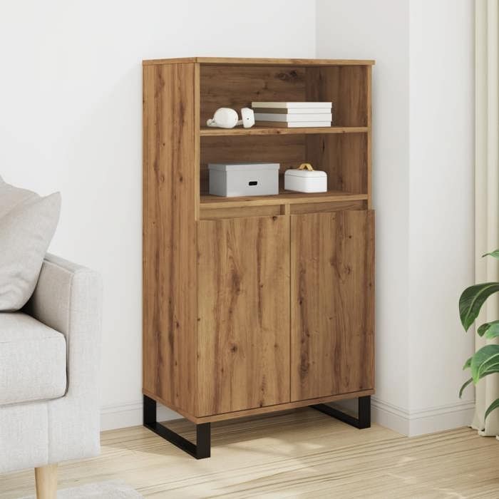 VidaXL Highboard Artisan Oak 60x36x110 Cm Engineered Wood 857461