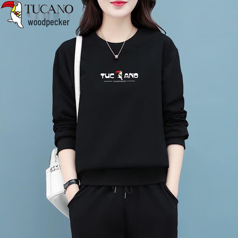 Woodpecker Women's Versatile Round Neck Long-Sleeve Sweatshirt