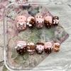 Cute Pink Rabbit Love Bear 3D Star Butterfly Knot Wing Dot Ellipse Fake Nails Birthday Gift Nail Art