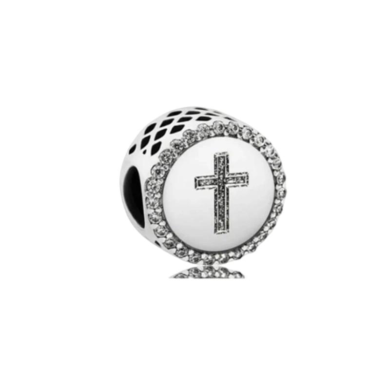 New Sparking Cross Angel Charm Bead Charms Dangle Authentic Snake Compatible With Copper Bracelets Necklaces Bead Charms Ideal For Diy Jewellery Women