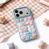 1Pc Cute Cartoon Animals Flocked Sticker Creativity 3D Relief Stickers Fun Scrapbooking Diy Diary Decoration Stationery Stickers