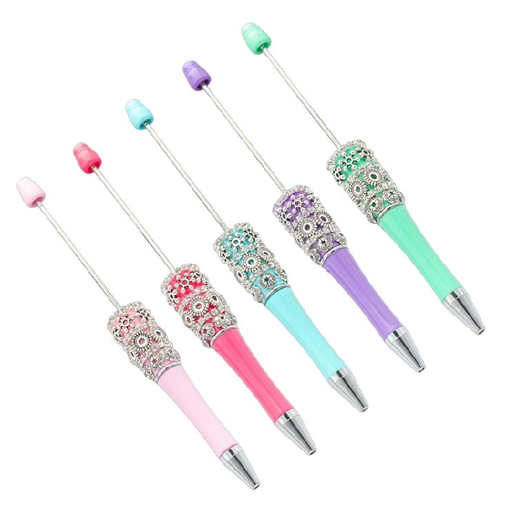 

5/8x/Set Beadable Ballpoint Pen Signature Pen Smooth Writing Pen Beaded Pen