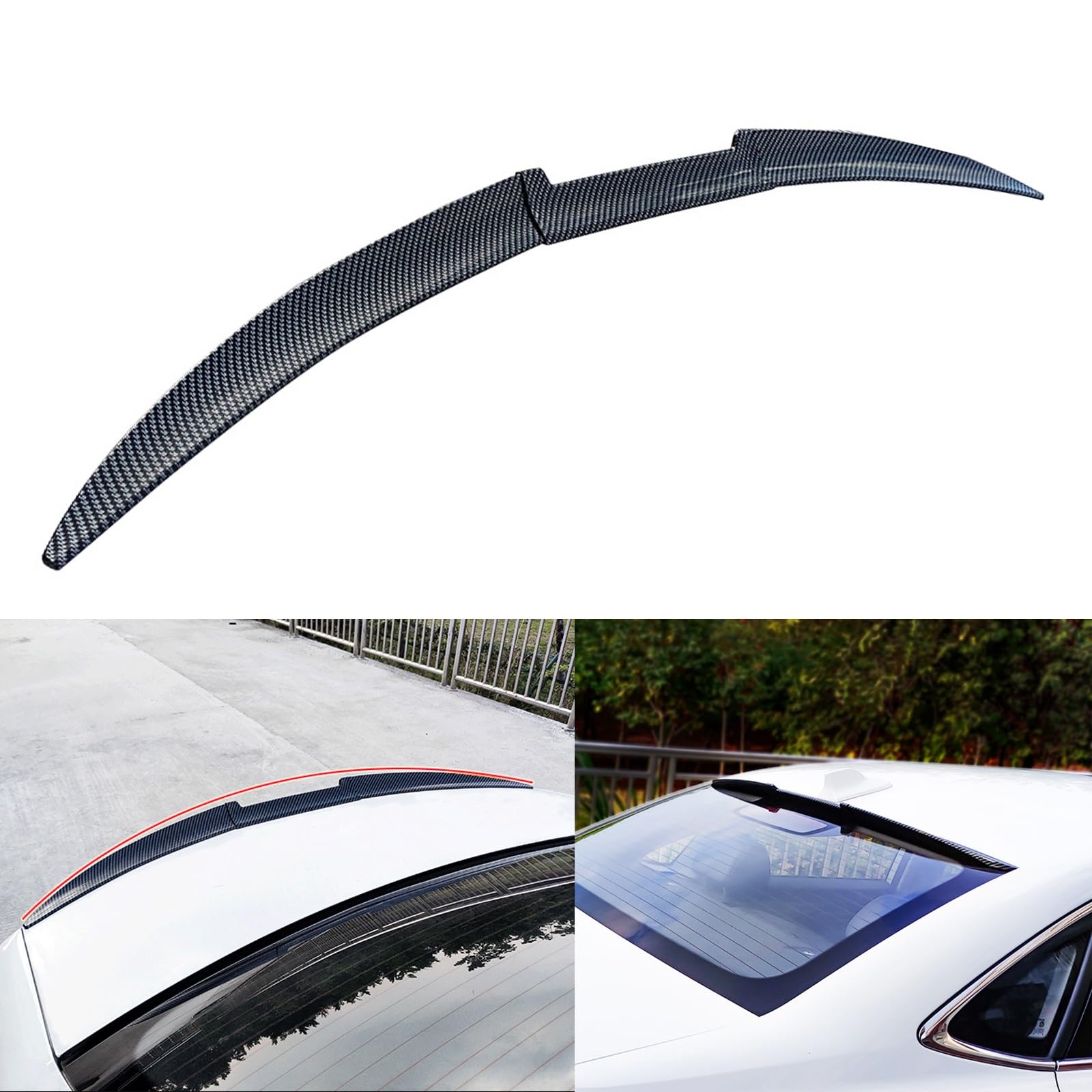 

For rear spoiler, Mitsubishi New Delica D5 February 2019 Current Carbon Fiber Wing Tail, One Size