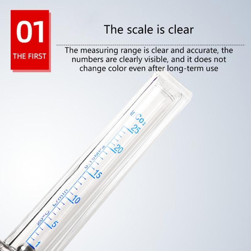 Argon CO2 Regulator Flowmeter Featuring Clear Tube For Clear Gas Flow Monitoring And Antislip Connection