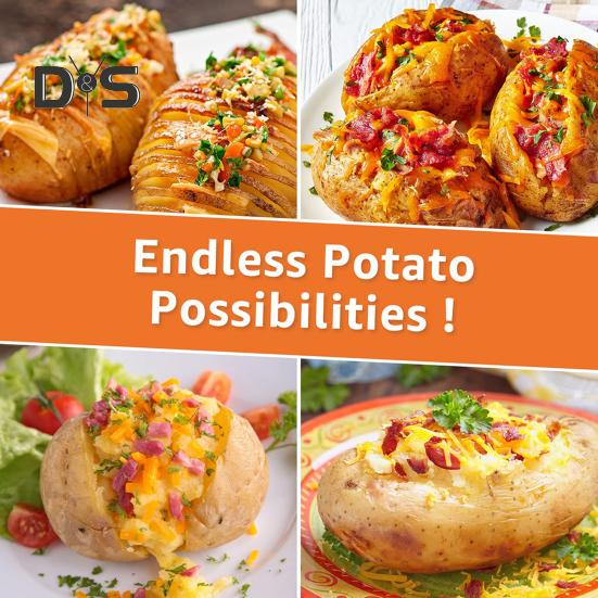 Napařovač brambor do mikrovlnné trouby pro kuchaře Křehké nadýchané brambory Bez BPA Slanina Bramborové konzervy Rovnoměrně uvařené bramborové hrnce Všestranný vařič brambor na pečení