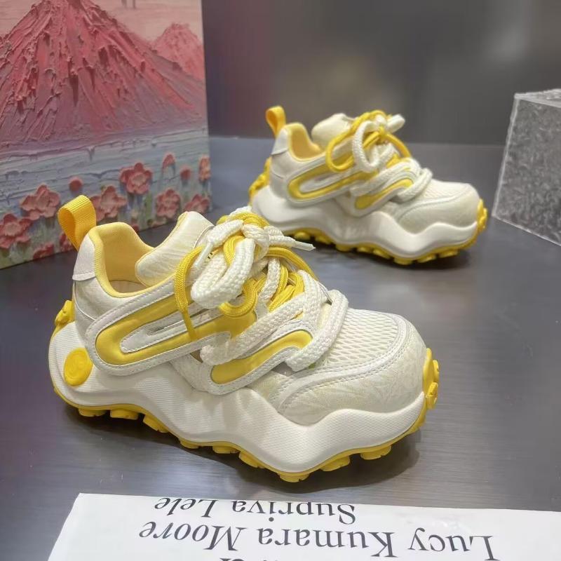 Fashion Muffin Versatile Shell Head Platform Women's Sports Casual Shoes 2025 Summer New Big Head Heightened Daddy Shoes