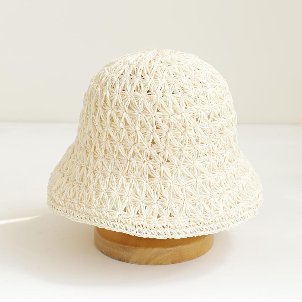 2026 NEW Handmade High Quality Minimalist Hollow-out Sun Hat Floppy Summer Hats For Women Beach Panama Straw Dome Bucket Hat