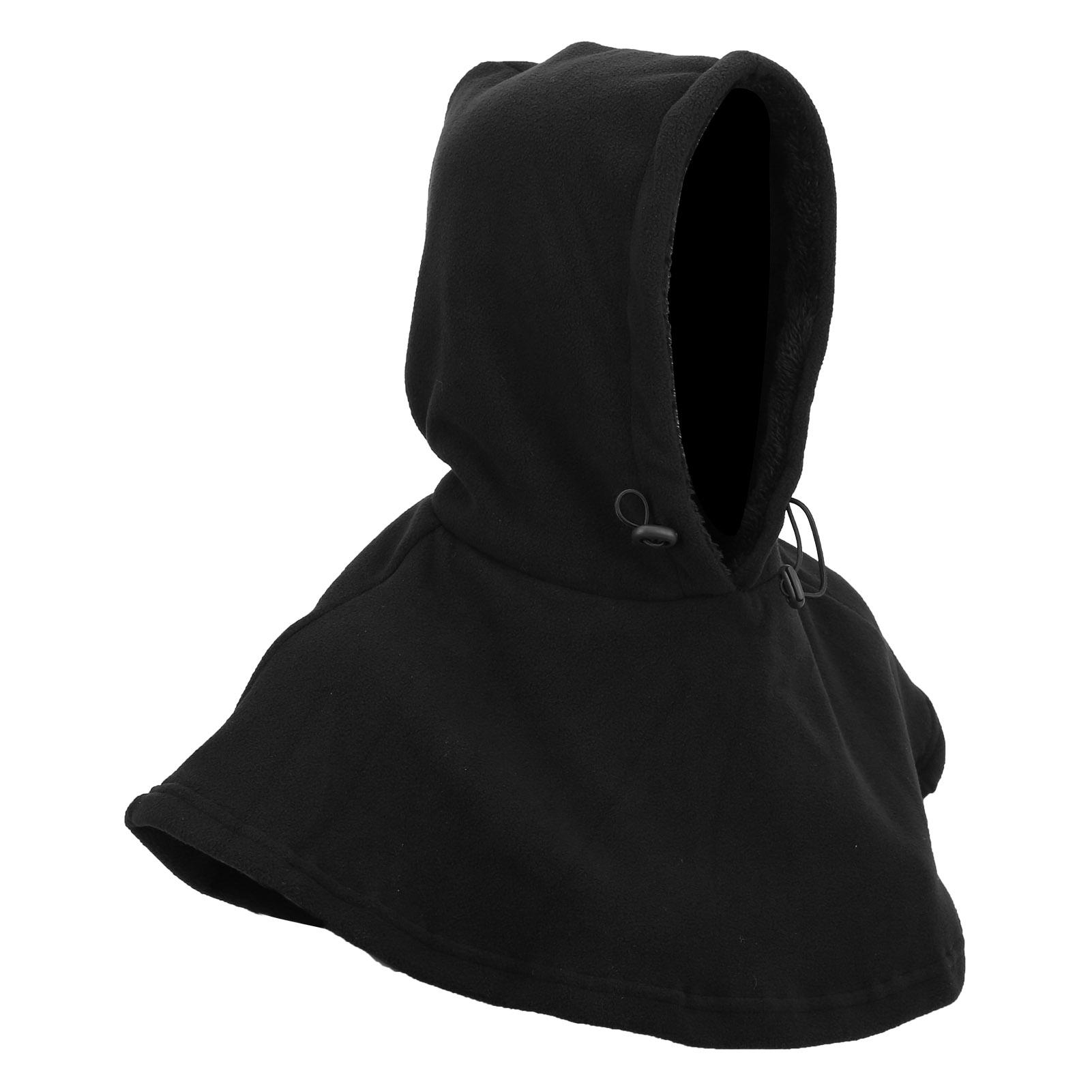 

Cycling Hood Balaclava Shawl Outdoor Riding Thicken Keep Warm Coldproof Fleece(black )