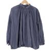 Veritecoeur VC-1658 Gathered Blouse Tops F blueUsed