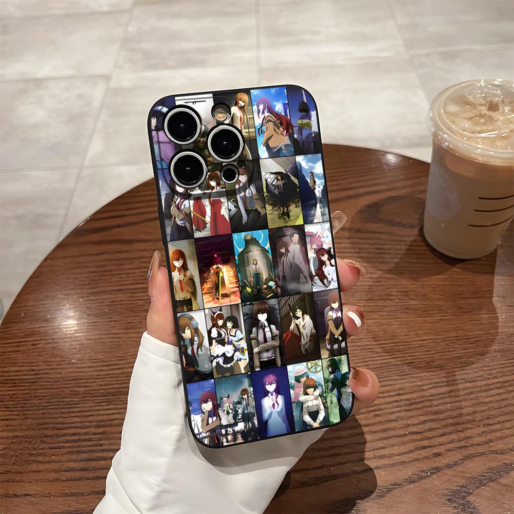 Steins Gate Phone Case For Iphone 16 Pro Max 14 12 15 Plus 17 Pro Max 13 Pro 11 Xr X Xs 8 7 Plus Back Cover