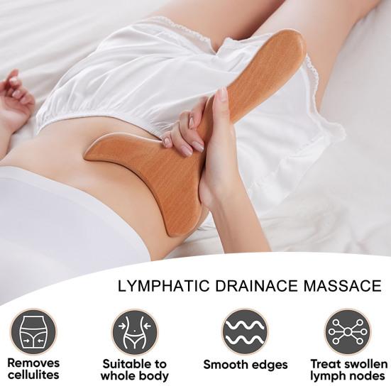 Dřevěné masážní nástroje Terapie Fasciální odstraňovač celulitidy Nástroj pro tvarování těla Masážní přístroj pro tvarování obličeje ramen a paží pro zmírnění svalové bolesti a napětí