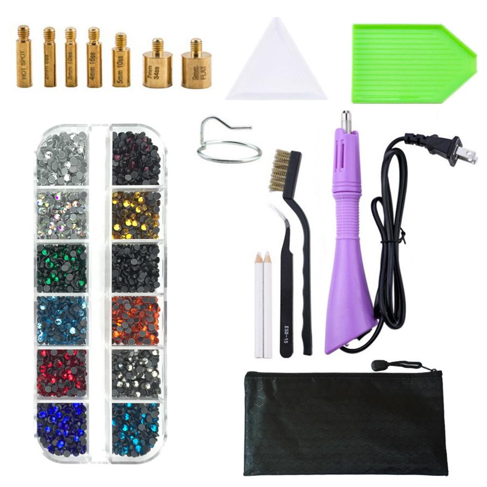 Rhinestone Setter Kit: DIY Hotfix Glue and Flatback Rhinestones with Setting Tools