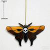 1 Stück Acryl Halloween Schmetterling & Totenkopf Fensterbehang Sonnenfänger Gotisch, Vier Jahreszeiten Dekoration, Neuheit Heimdeko, Perfekt Langlebig für Schlafzimmer