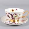 Ceramic European Coffee Cup and Saucer Small Fresh Bone China Ceramic Cup  Mug Afternoon Tea Flower Tea Cup 200ML DXUIALOI Gift