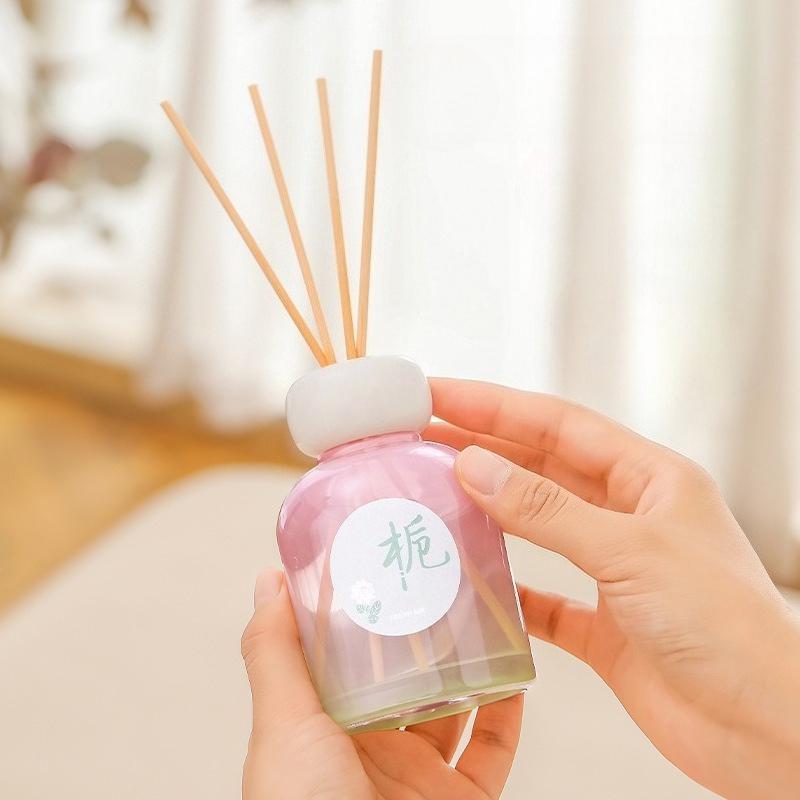 Pink Gardenia Aromatherapy Bathroom Home Indoor Durable No Fire Aromatherapy Essential Oil Hotel Fragrance Ornaments