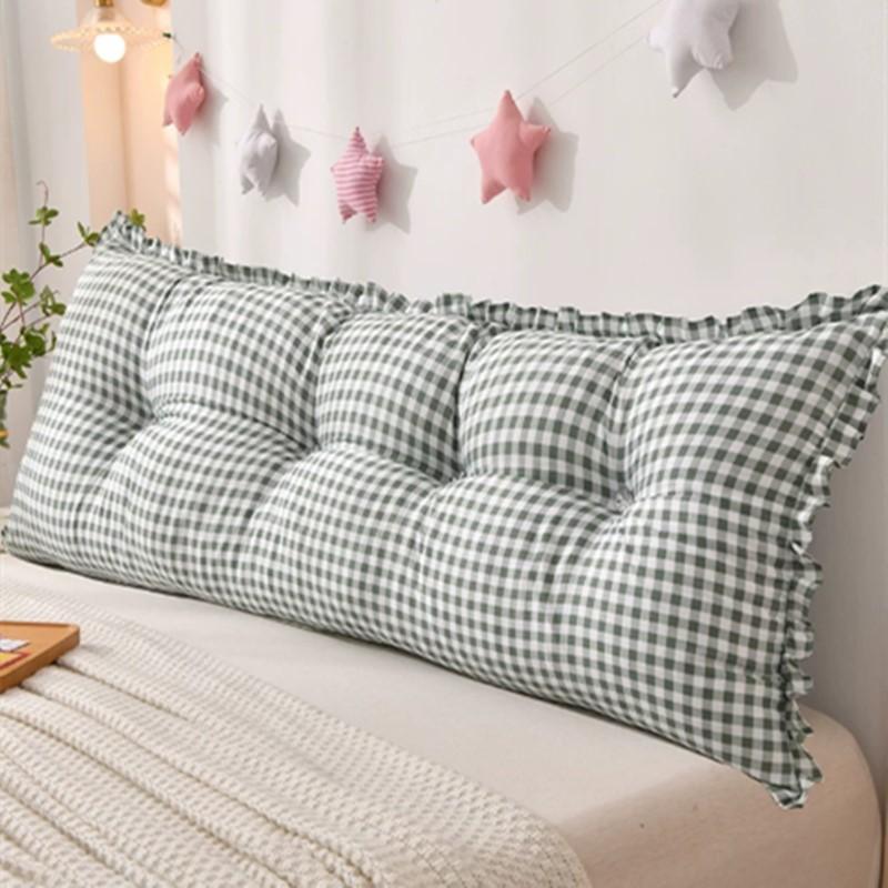 Bed Back Cushion Thicken Quilted Padded Anti-collision Princess Style Large Backrest Removable and Washable Tatami Waist Cushion
