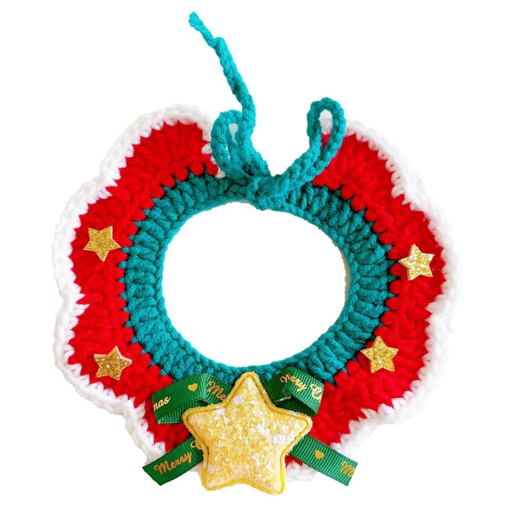 Weihnachtsstimmung, Ritual, Schal, Schal, Katze und Hund Wolle, gewebter Schal, beliebtes Weihnachts-Haustierhalsband