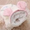 Bear Ear Dogs Coat Jacket Soft Puppy Plush Sweater Cute Winter Dog Hoodie  for Cat Dogs