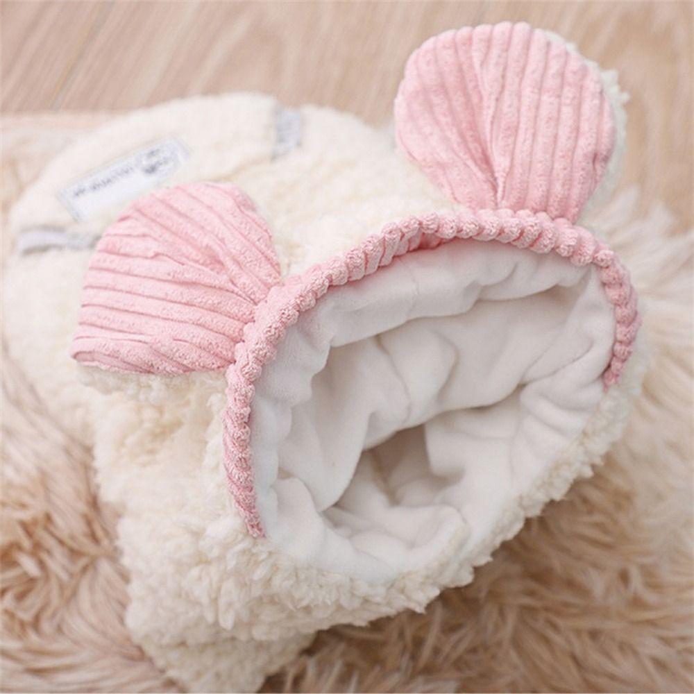 Bear Ear Dogs Coat Jacket Soft Puppy Plush Sweater Cute Winter Dog Hoodie  for Cat Dogs
