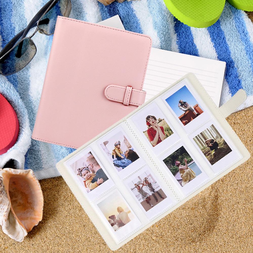 Pink Blue Purple Picture Storage Book PU Ticket Organizer Album PU Photo Album Holiday Gift Giving