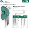 SATA 9-teiliges extra-langes Kugelkopf-Sechskantschlüsselset - Metrisch