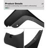 4PCS Car Mud Flaps Splash Guards Mudguards Car Mud Flaps Compatible with MG ZS 2018 2019 2020 2021 2022 2023 2024