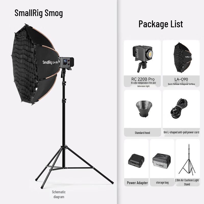 SmallRig RC220B Pro Bi-Color Continuous Video Light