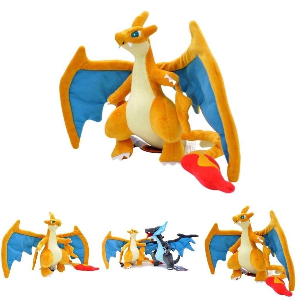 Adorable Peluche Pokémon Dracaufeu Ultra-douce Poupée en Peluche Coussin Cadeau d'Anniversaire Idéal Pour Enfants