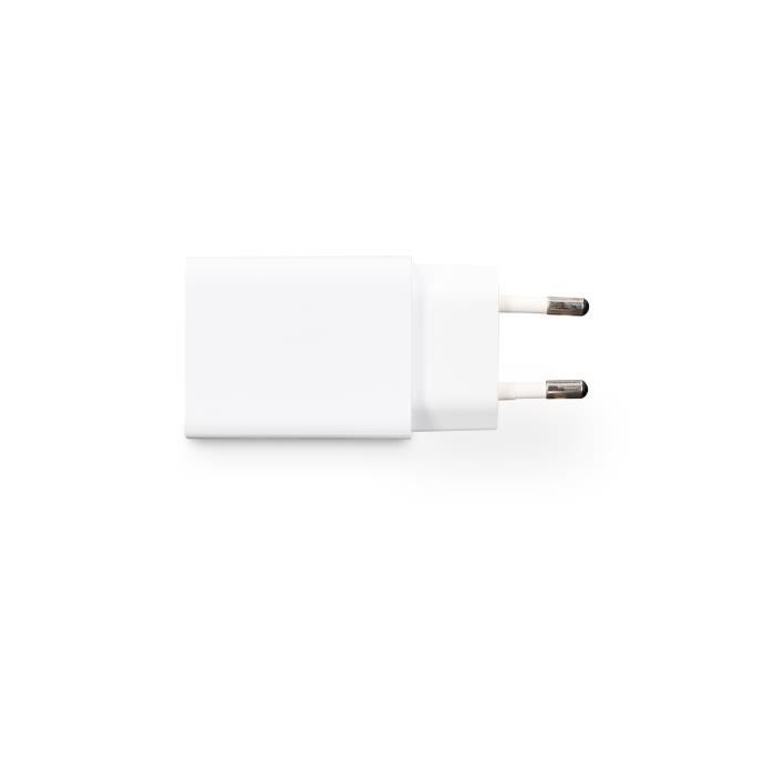 USB-VEGGADAPTER 2,4A HVIT KSIX