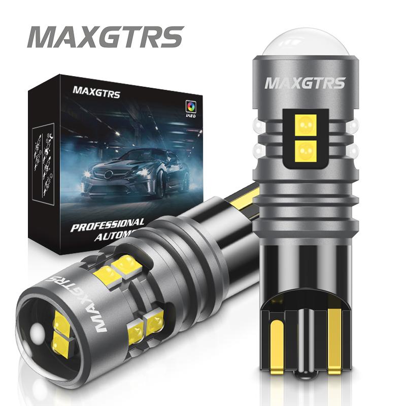 MAXGTRS 2x W5W T10 XBD LED Canbus OBC Chip Reversing Light 194 168 W5W Bulbs Parking Lamp for Car Xenon