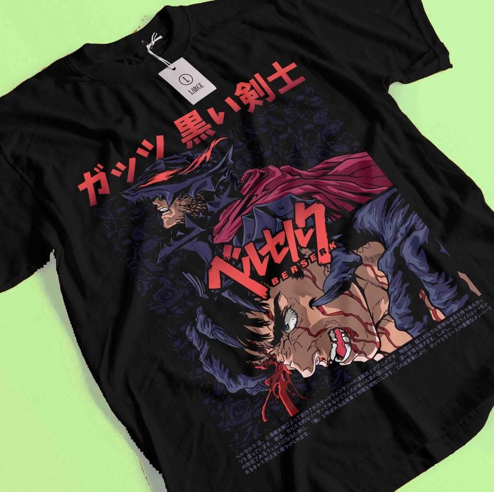 Berserk T-Shirt, Japanese Anime Tshirt Guts Manga Shirt, Casca Shirt Anime Tee