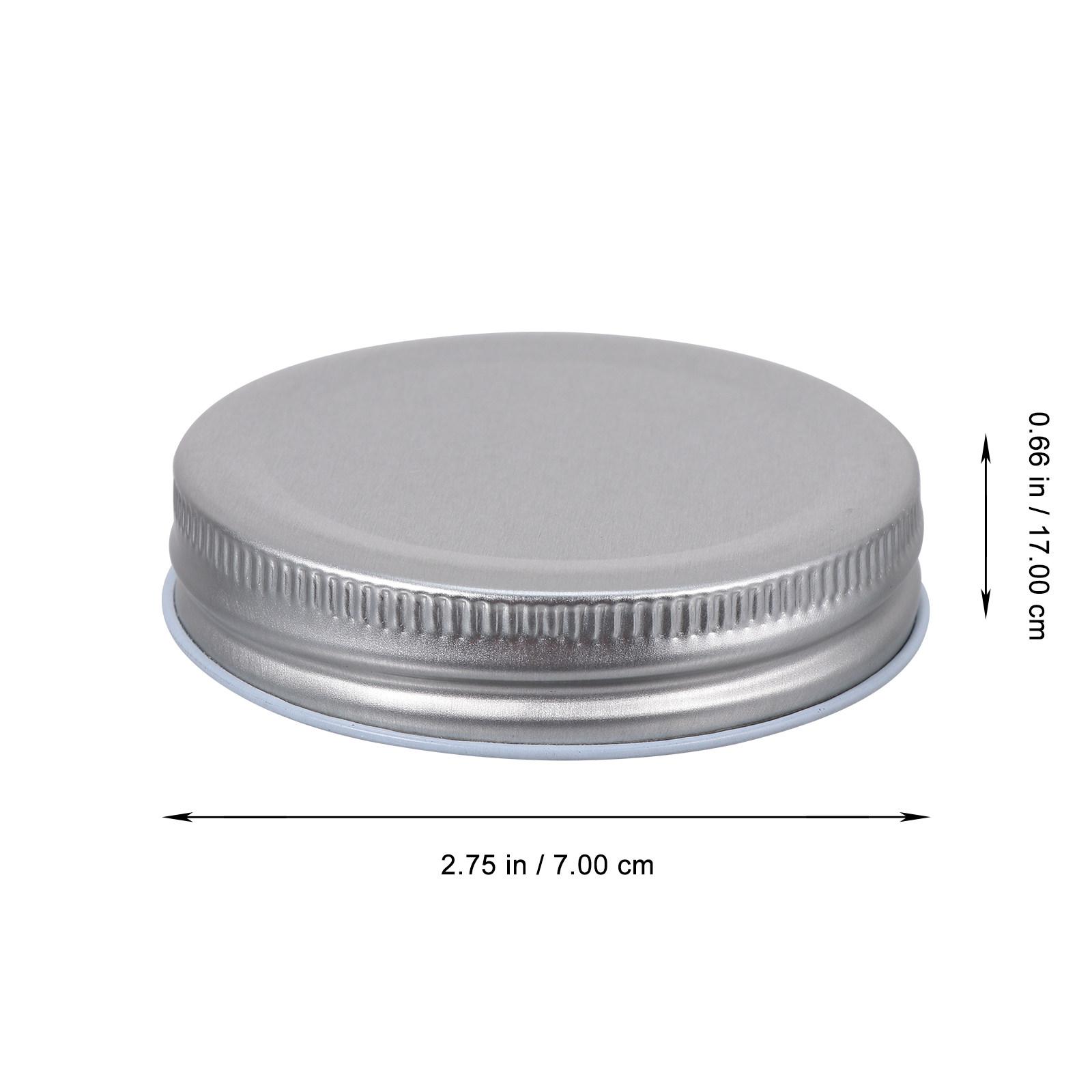 

16Pcs 70Mm Tinplate Jar Lids Heavy Duty Leak Proof Airtight Storage Solid Lid for Standard Mouth Jars Freezer Fridge Pantry Food срібний