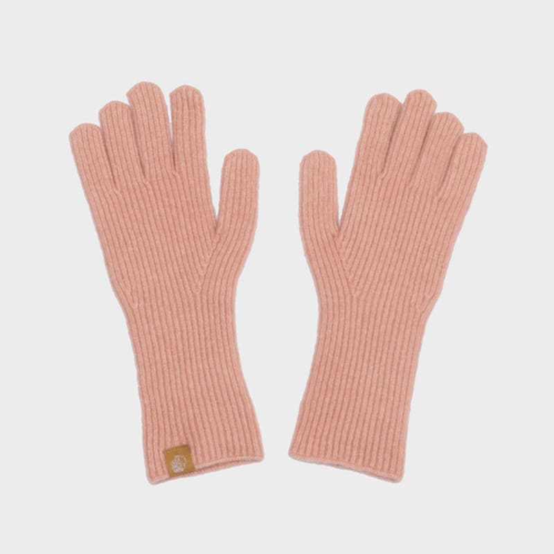 RECLOW Knit Gloves and Muffler Set Pink