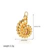 Stainless Steel Moon Star Sun Evil Eyes Pendant DIY Necklace Bracelet for Women Gold Color Mini Charms Jewelry Accessories