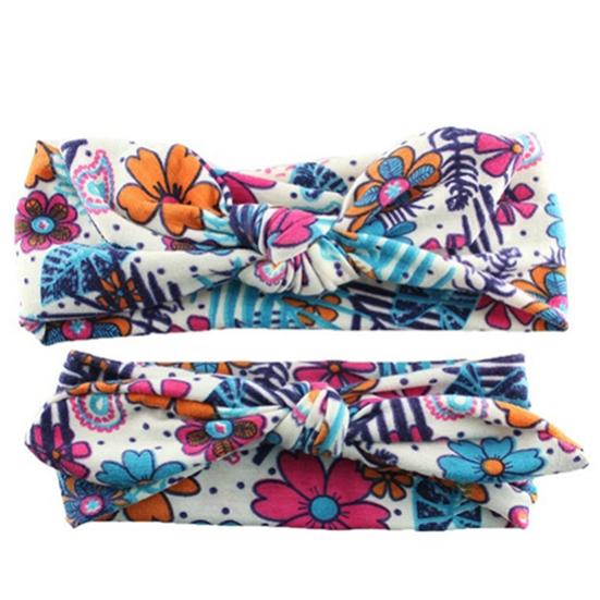 

2 шт. / Компл. Мама ребенок милые красивые эластичные цветочные бантом повязки на голову резинки для волос 5