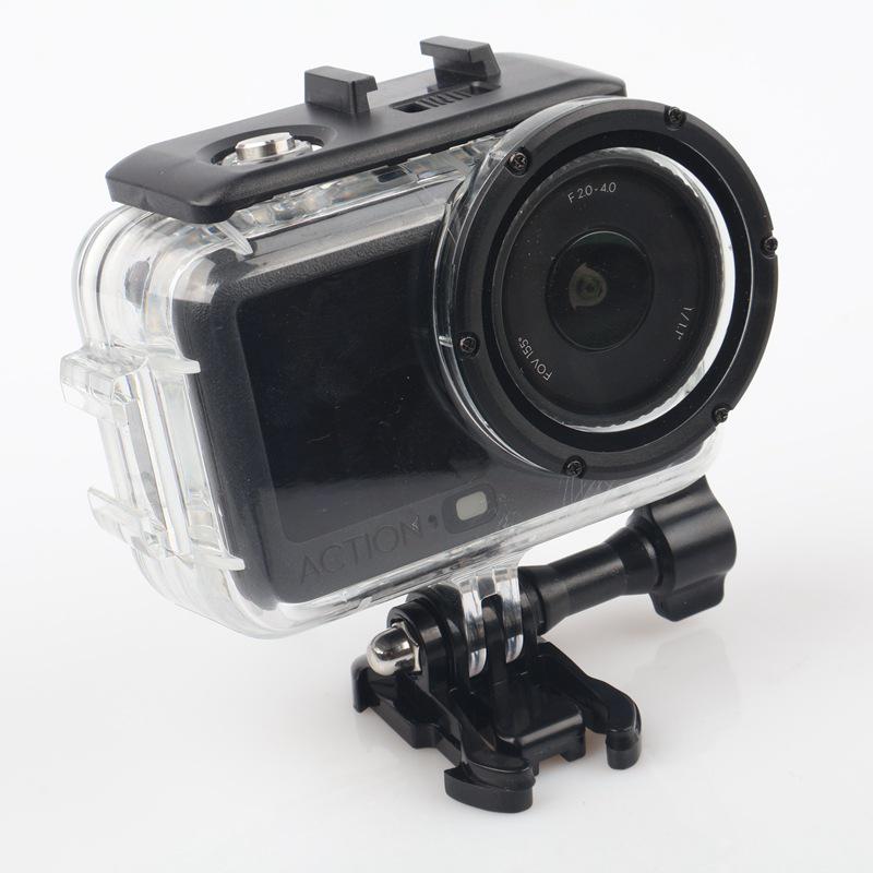 DJI OSMO ACTION 6 Waterproof Diving Case with Dual Cold Shoe Mount - Transparent Protective Accessory