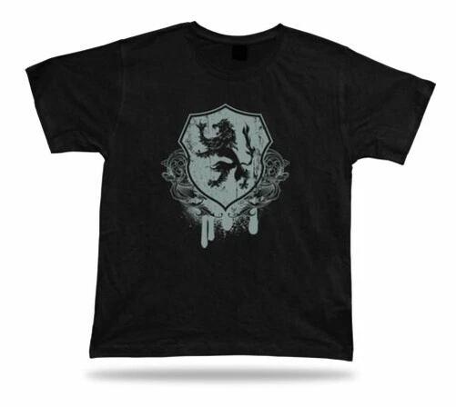Lion Symbolism Floral T-Shirt Great Cool Modern Design Special Birthday S