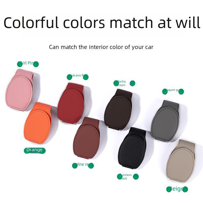 Car Glasses Clip Sun Visor Storage Box: Multi-functional Sunglasses Holder for Car Main Drivers