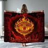 1PC Manchester United F Custom Name Patterned Flannel Blanket Suitable For All Seasons for Home Decor Warmth and Comfort Gifts Holiday Present