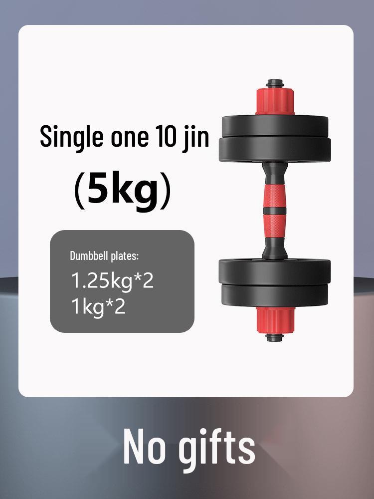 Adjustable Rubber-Coated Dumbbell & Barbell Set for Men and Women Fitness