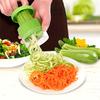 Manual Adjustable Spiral Vegetable Slicer, Rotary Spiralizer for Making Salad, Pasta, Veggie Noodles, Easy-Clean Kitchen Gadget