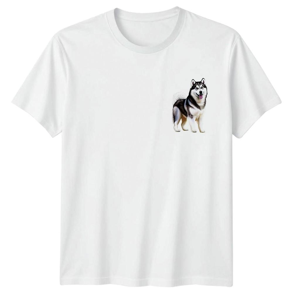 Alaskan Malamute Dog Animals Unisexs TShirt Unisexs Tee Graphic Unisex Top S