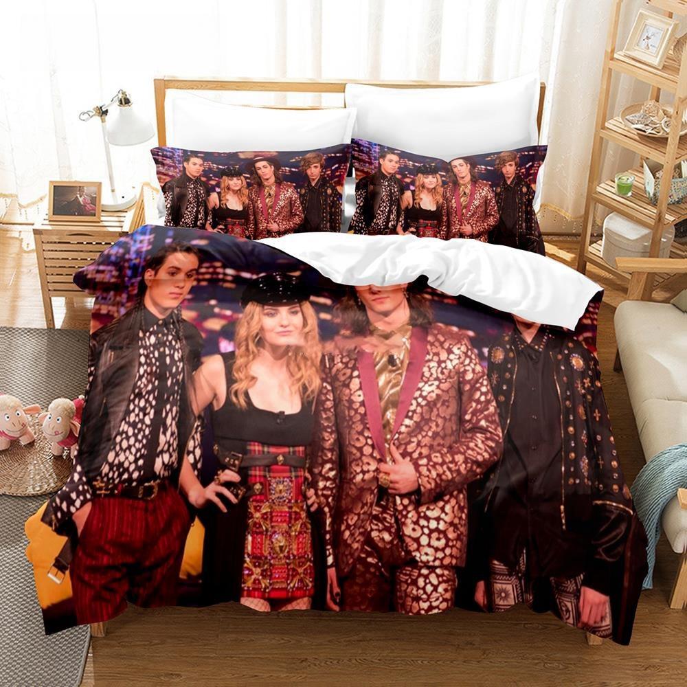 3D Printed Music Band M-Maneskin Bedding Set Boys Girls Twin Queen King Size Duvet Cover Pillowcase Bed Boys Adult Home Textile