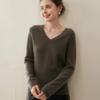 7-Gauge V-Neck Ribbed Women's Cashmere Sweater for Autumn/Winter 2025 – Fashionable and Versatile Knitwear