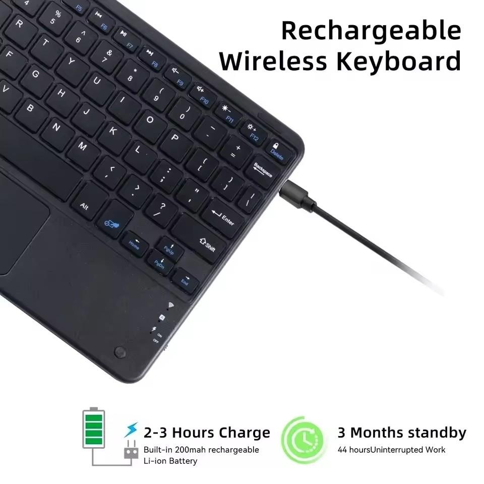 Universelle Touch-Tastatur für iPad Air 13 11 M3 11. Gen Tablet-Tastatur für Samsung Galaxy Tab S10 Ultra Bluetooth-Tastatur
