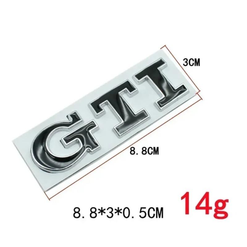 1ks 3D kovové nálepky se znakem GTI odznaku auta pro Golf GTI mk2 mk3 mk4 mk5 mk6 mk7 mk8 Polo Auto příslušenství