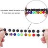 Bracelet 7 Chakras - Multicolore - Pierres de Lave - Mixte - 1 Bracelet - J0409