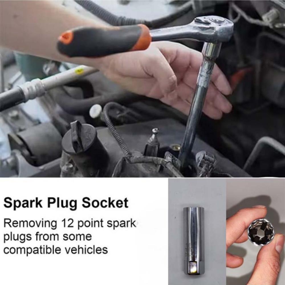 

Адаптер для торцевого ключа для свечей зажигания 14 16 мм Установка Замена Ремонтный комплект Крутящий момент Магнитный Удалить Удаление Зазор Инструмент АВТО Механический