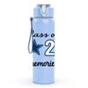 1PC Class Of 26 Memories Text 750ml Color Plastic Sports Water Bottle Leakproof Flip Straw Lid Suitable for Sports Office Home Use